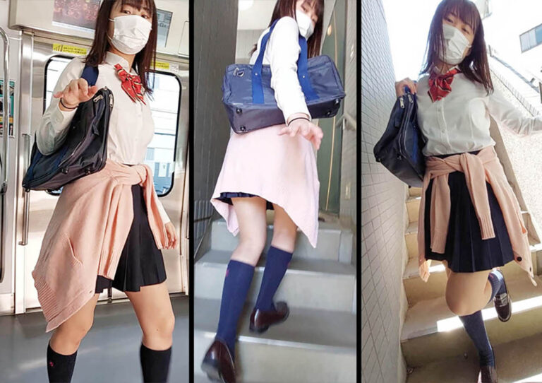 画像5｜16475261a751efebb1c｜【緊急事態】撮影バレ！清純な真面目JKを盗撮していたら見せつけられて・・・はじめての要モザイク修正 ※おま●こチラ